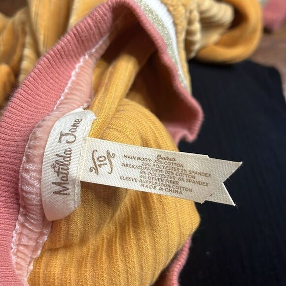 Matilda Jane Just Imagine JoJo Girls Ribbed Velour Sweatshirt, size 10 - Picture 8 of 9